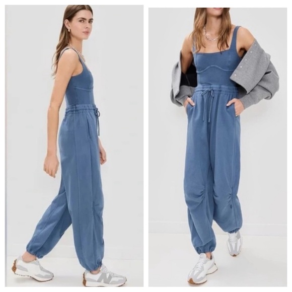 New! FP Movement by Free People inbound onesie Navy Jumpsuit 2924 - Picture 3 of 14